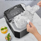 Silonn Ice Maker Countertop, Portable Ice Machine with Carry Handle, Self-Cleaning Ice Makers with Basket and Scoop, 9 Cubes in 6 Mins, 26 lbs per Day, Ideal for Home, Kitchen, Camping, RV