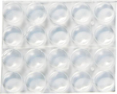 Scotch Clear Adhesive Bumper Pads 40 PCS, Self-Stick Rubber Pads 1/2" Round, Cabinet Door Rubber Bumpers, Designed to Protect Cabinets and Drawers, Sound Dampening, Transparent (SP951-NA)