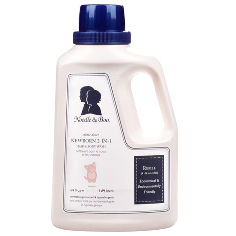 Noodle & Boo Newborn 2-in-1 Baby Shampoo and Body Wash, Tear-Free, Hypoallergenic, Baby Bath Essentials, Moisturizing, pH-Balanced, Vitamin-Enriched, Pediatrician-Tested