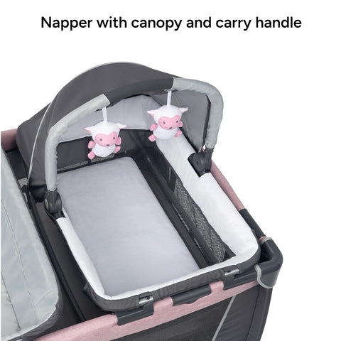 Baby Trend Simply Smart Nursery Center Playard, Dash Pink