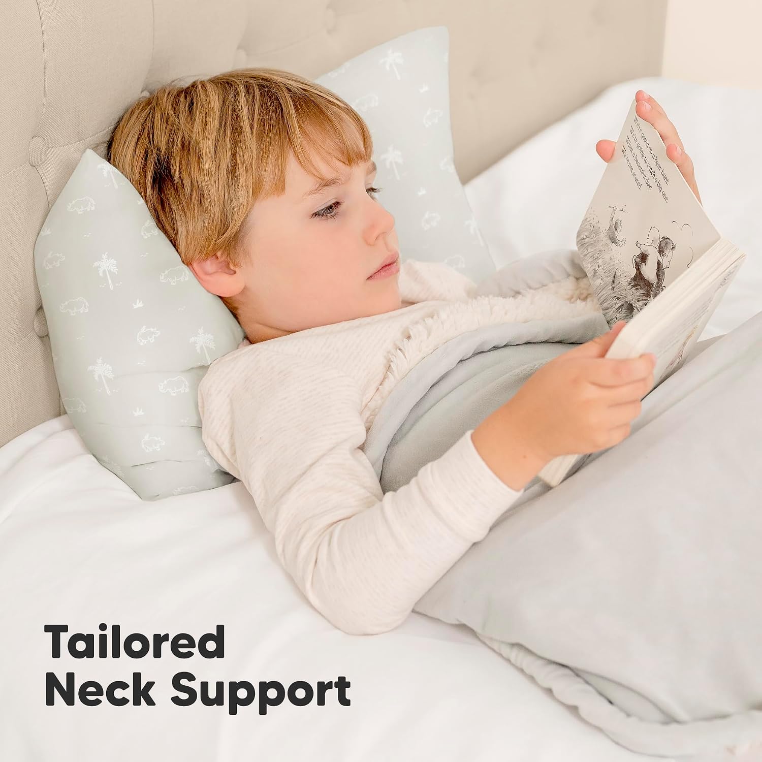KeaBabies 2pk Toddler Pillows 2 Year Old to 5,13x18 Kids Pillow(Wild Horns)