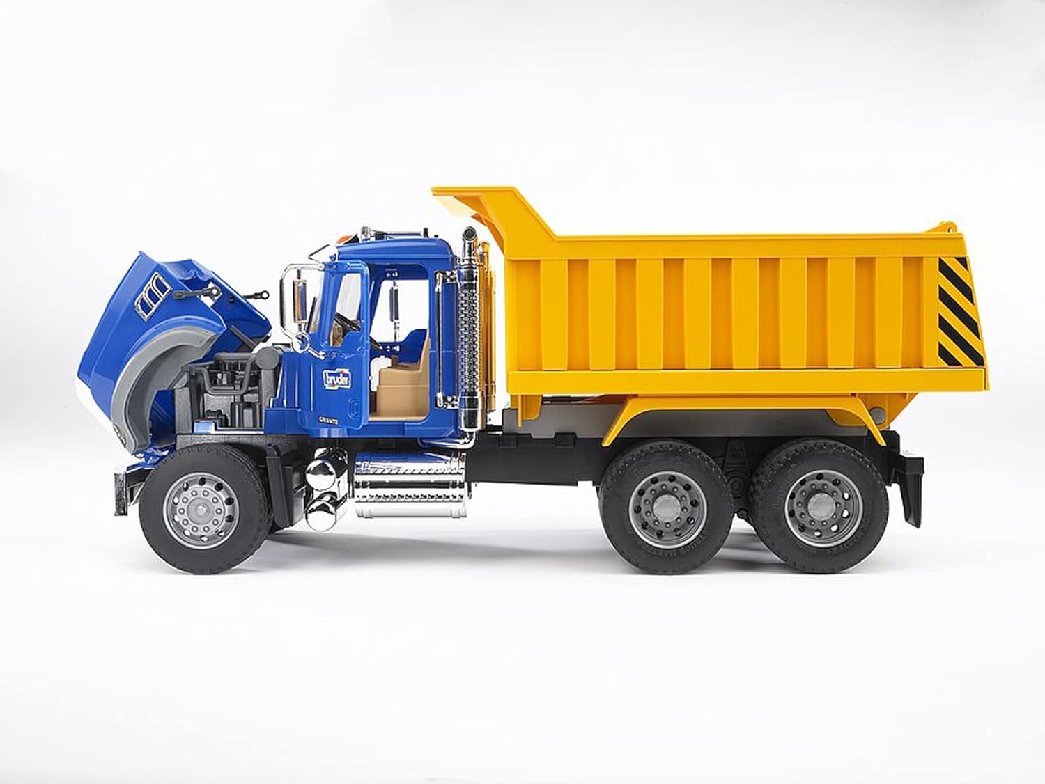 Bruder 02815 Mack Granite Dump Truck 1:16 Scale, Ultra-Realistic Toy Truck for Construction & Farm Play | Durable for Indoor, Outdoor, Sand & Snow Use, Ages 3+