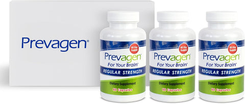 Prevagen Regular Strength with Storage Box, 60 Capsules, 3-Pack