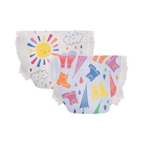 The Honest Company Clean Conscious Diapers | Plant-Based, Sustainable | Limited Edition Prints | Club Box, Size 6 (35+ lbs), 40 Count