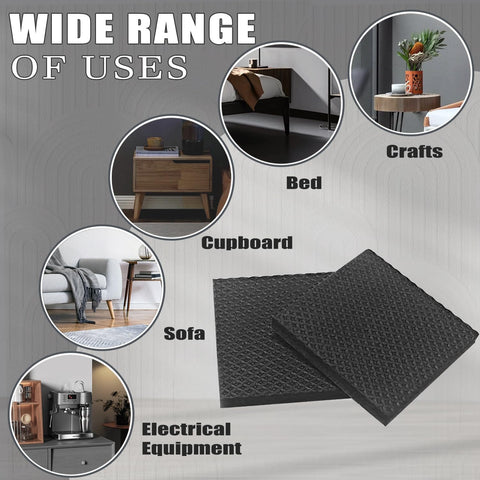 Yelanon Non Slip Furniture Pads 24 Pcs 2" for Hardwood Floors