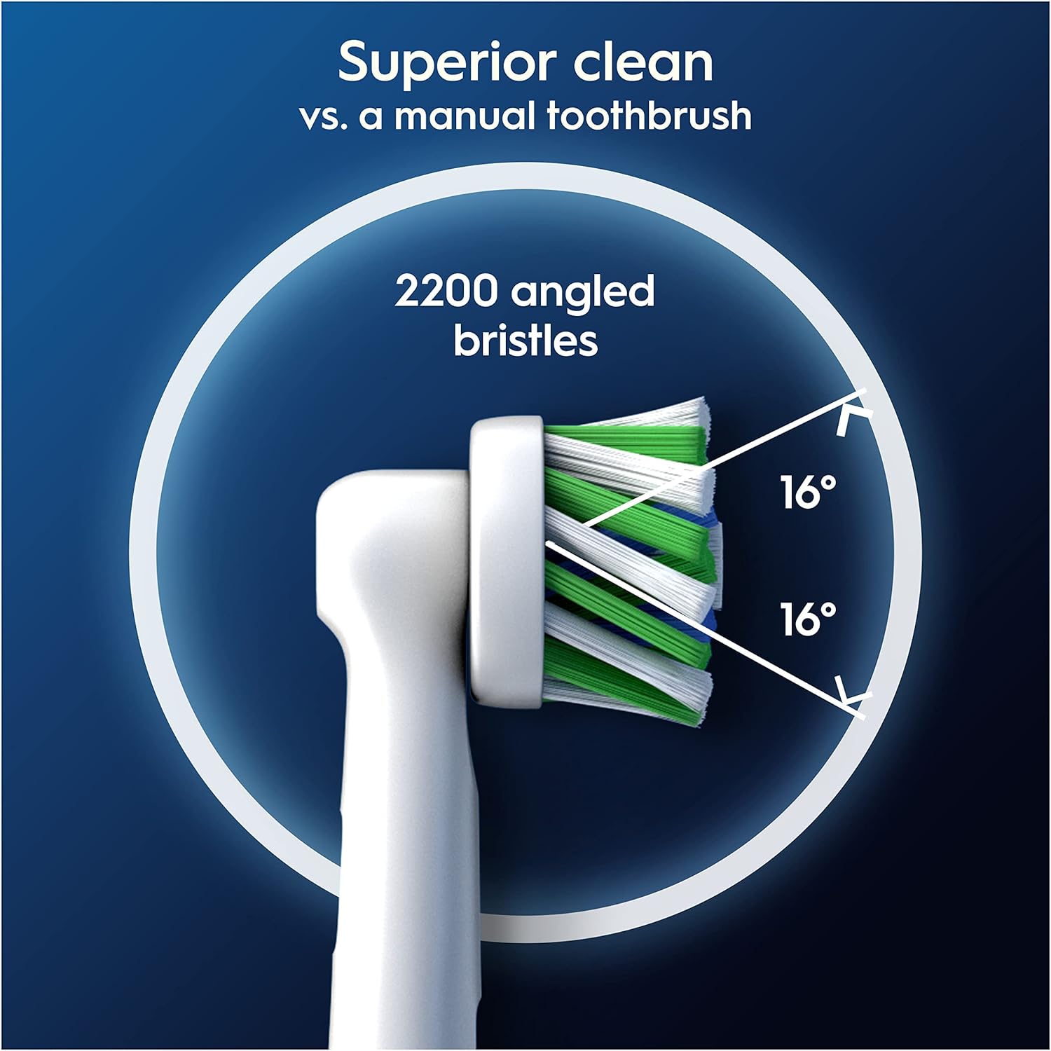 Oral B Cross Action Electric Toothbrush Replacement Brush Heads Refill, 4Count