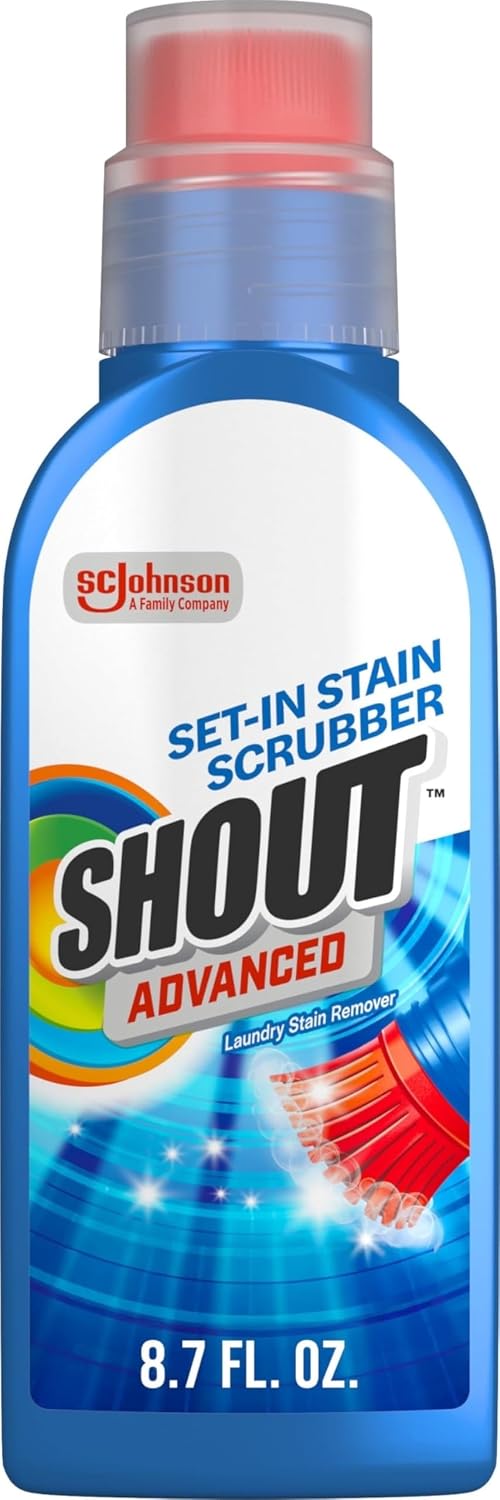 Shout Advanced Set-In Stain Scrubber Laundry Stain Remover, 8.7oz, (1-Pack)