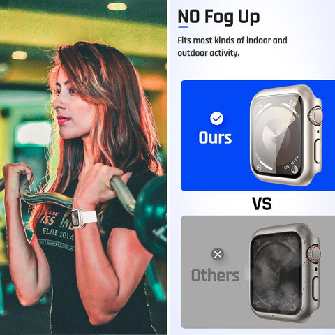 Goton IP67 Waterproof Case with Glass for Apple Watch 44mm Series 6/5/4/SE