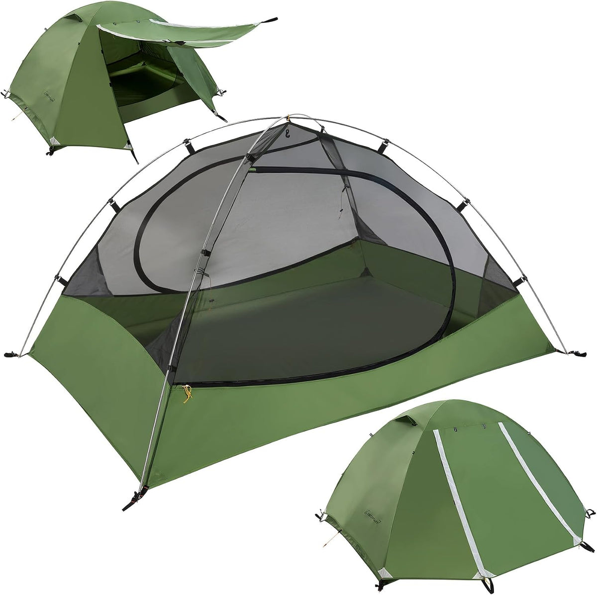 Clostnature 1/1.5/2/3/4/6 Person Lightweight Backpacking Tent, Camping Tent