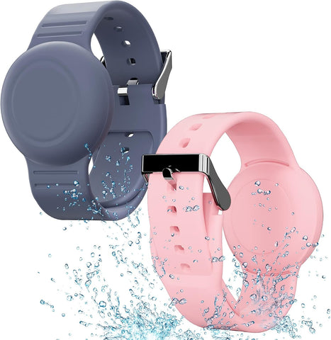 Waterproof Bracelet Compatible with Airtag (1st & 2nd Gen) for Kid - 2 Pack
