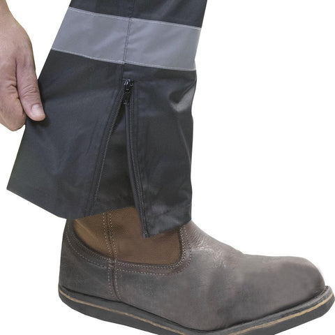 JORESTECH High Visibility Waterproof Safety Overall Pants: Reflective Stripes, ANSI Compliance, and Adjustable Bottoms