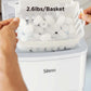 Silonn Ice Makers Countertop, 9 Bullet Ice Cubes Ready in 6 Minutes, 26lbs in 24Hrs Portable Ice Maker Machine Self-Cleaning, 2 Sizes of Bullet-Shaped Ice for Home Kitchen Office Bar Party, White