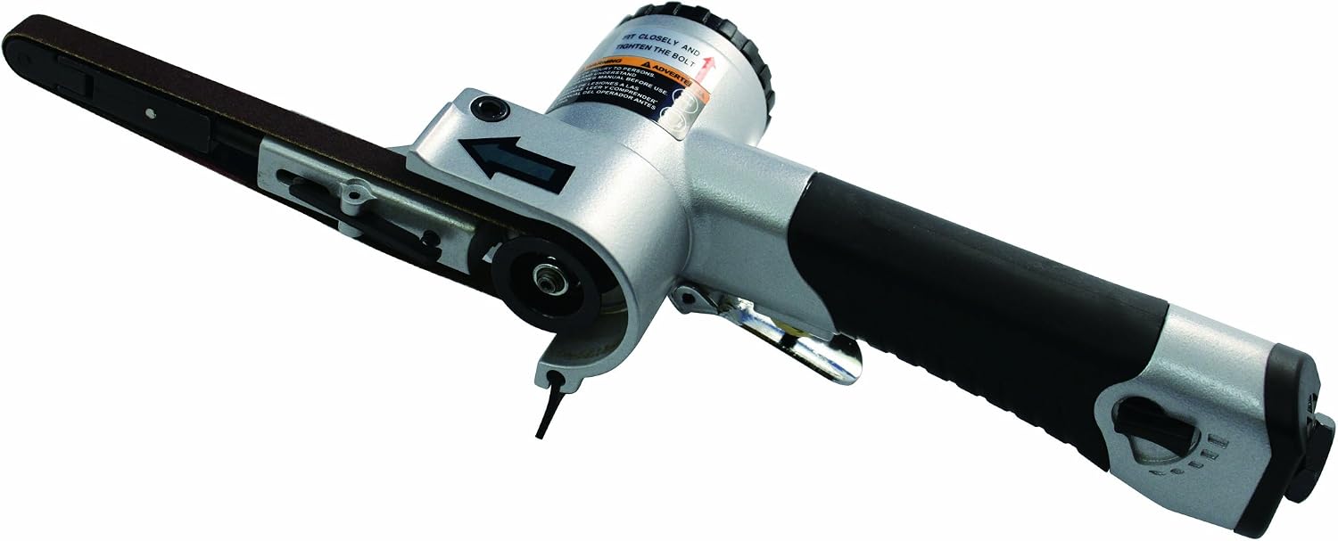 Astro Tools 3036 Air Belt Sander (3/8" x 13") with 3pc Belts (#40, #60 & #80)