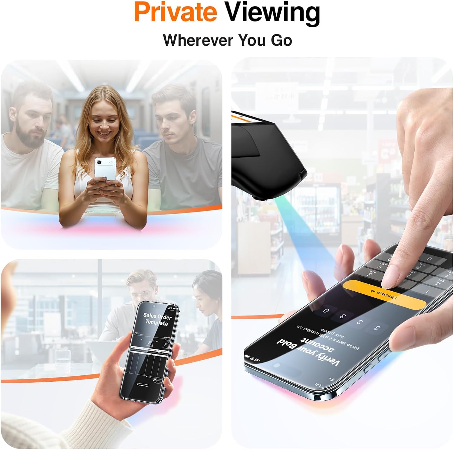 SMARTDEVIL 2 Pack Privacy Screen Protector for iPhone Air