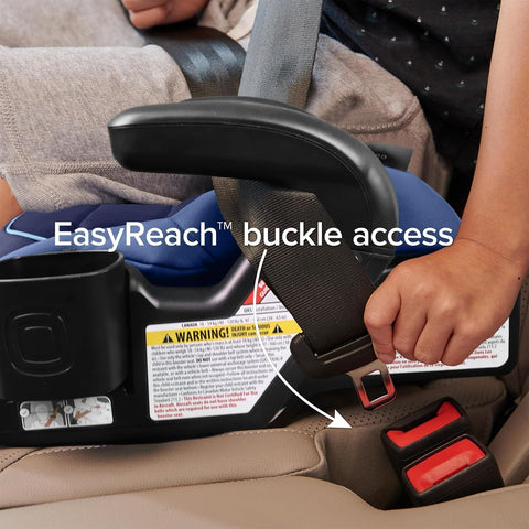 Diono Connect3 R Backless Booster Pack of 2, Slim Fit 3-Across in Many Mid-Sized Sedans and SUVs, for Children from 40-120 lbs., Lightweight with Cupholder, Blue Surge