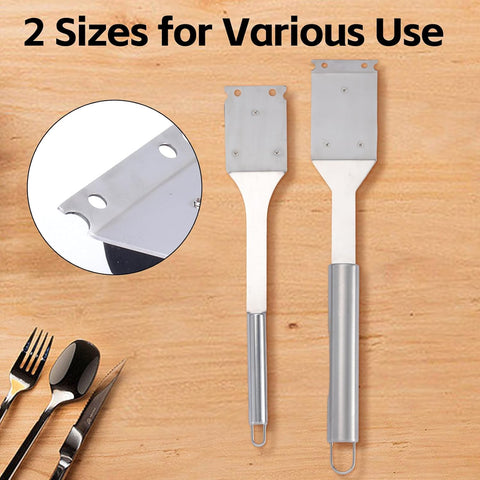 2 Pack Grill Brush and Scraper, 16.5” & 14” Wire BBQ Grill Brush