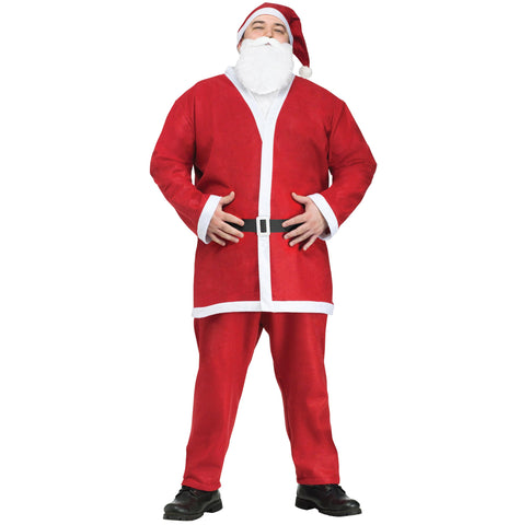 Fun World mens Costumes Plus-size Plus Size Adult Pub Crawl Santa Suit Costume, Red/White, XL 50-54 US