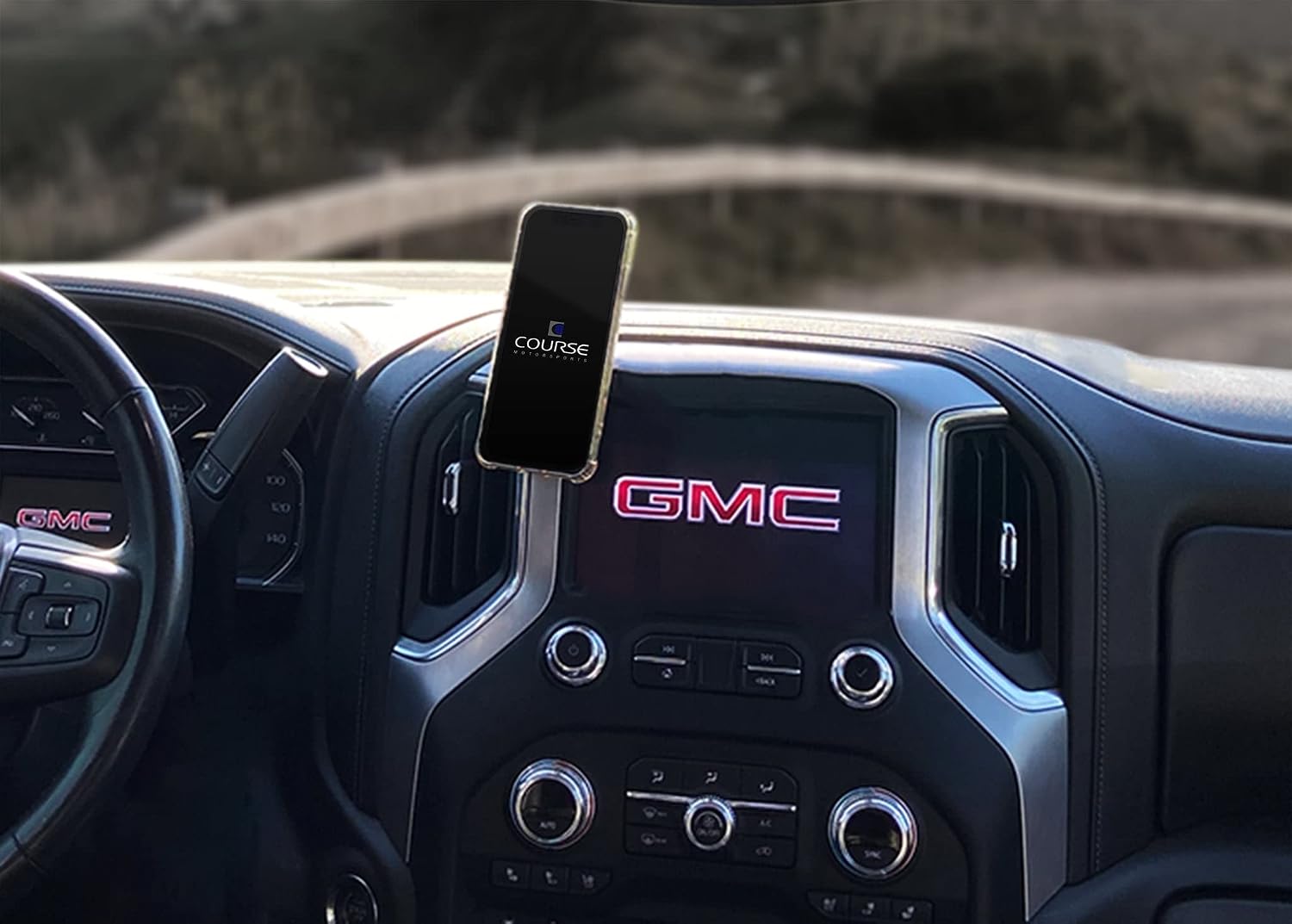 Course Motorsports Direct Fit Phone Mount - Chevrolet Silverado/GMC Sierra 1500 (2019+) 2500, 3500 (2020+) Compatible with All Phones - Magsafe Compatible Magnetic