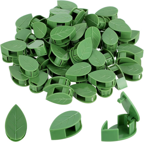 Geiserailie 60 Plant Climbing Clips Wall Fixture with 72 Stickers for Vine