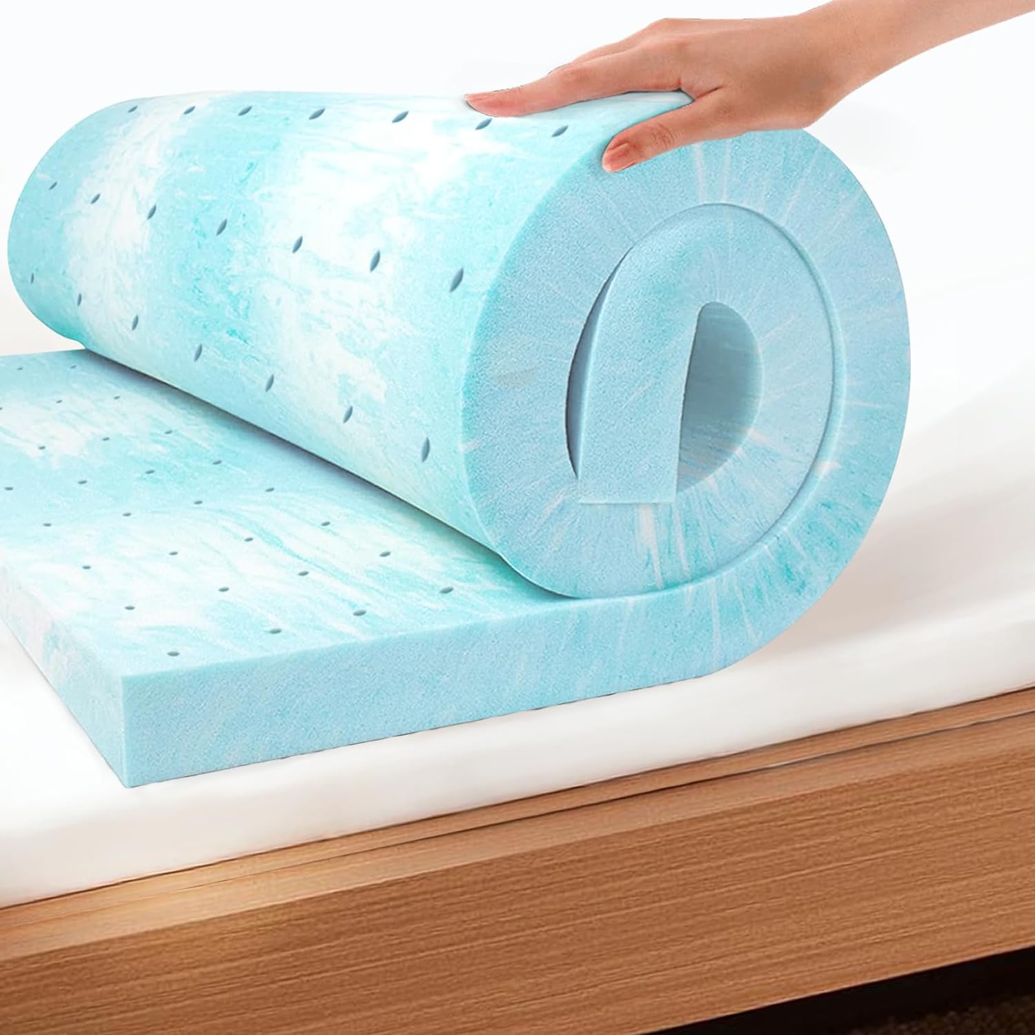 EGO 2 Inch Twin Mattress Topper Gel Memory Foam for Pressure Relief