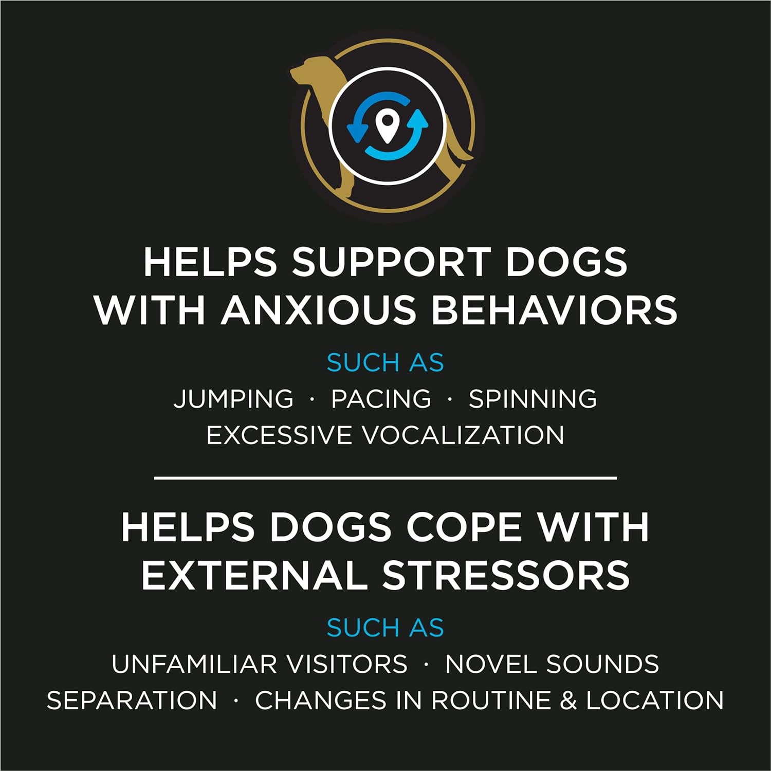 Pro Plan Veterinary Supplements Calming Care Dog Supplements - Supports Dogs with Everyday Stress, Anxious Behaviors