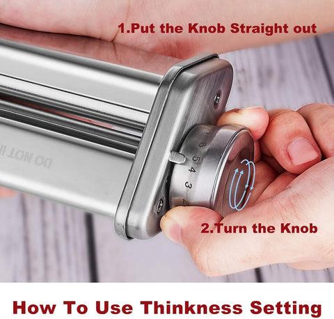 GVODE 3Pcs Pasta Attachment for KitchenAid Stand Mixer, 304 Stainless Steel