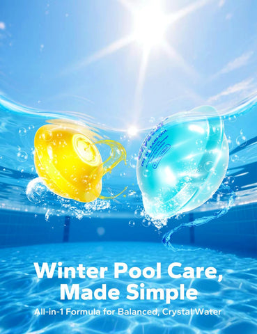 3-in-1 Pool Winterizing Kit – Pre-Measured Winter Closing Balls for Above Ground & Inground Pools | Spring Opening Made Easy | Treats Up to 30,000 Gallons