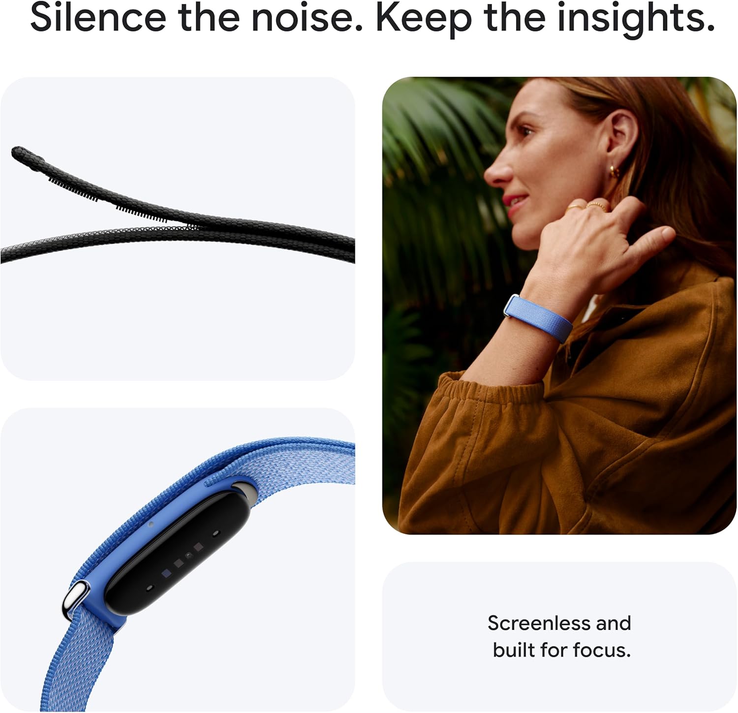 Fitbit Google Air - Screenless Activity Tracker - Obsidian