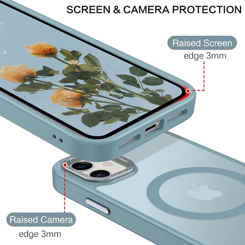BENTOBEN for iPhone 11 Phone Case, Phone case iPhone 11 Magnetic Case [Compatible with MagSafe] Translucent Matte Slim Shockproof Anti-Fingerprint Anti-Scratch Protective Cover for iPhone 11 6.1’’