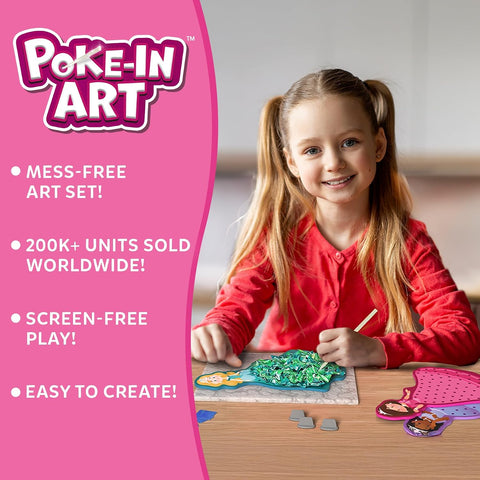 Skillmatics Poke-in Art – Magical Princesses, Wood Craft Kit, Gift for Kids