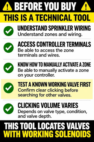 Chat-R-Box® PRO Valve Locator — Find Hidden Sprinkler Valves Fast | Works with Rain Bird, Hunter, Orbit & Most 24VAC Systems