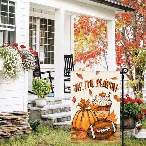 Fall Garden Flag 12x18 Inch Double Sided Outdoor Yard Porch Decor