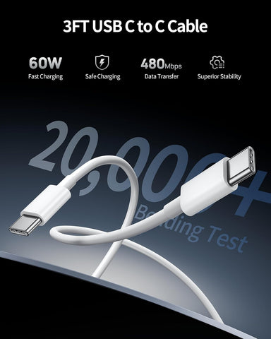 WODENTA for iPhone 17/16/15 Pro Max Car Charger, 67W Fast USB C Car Charger