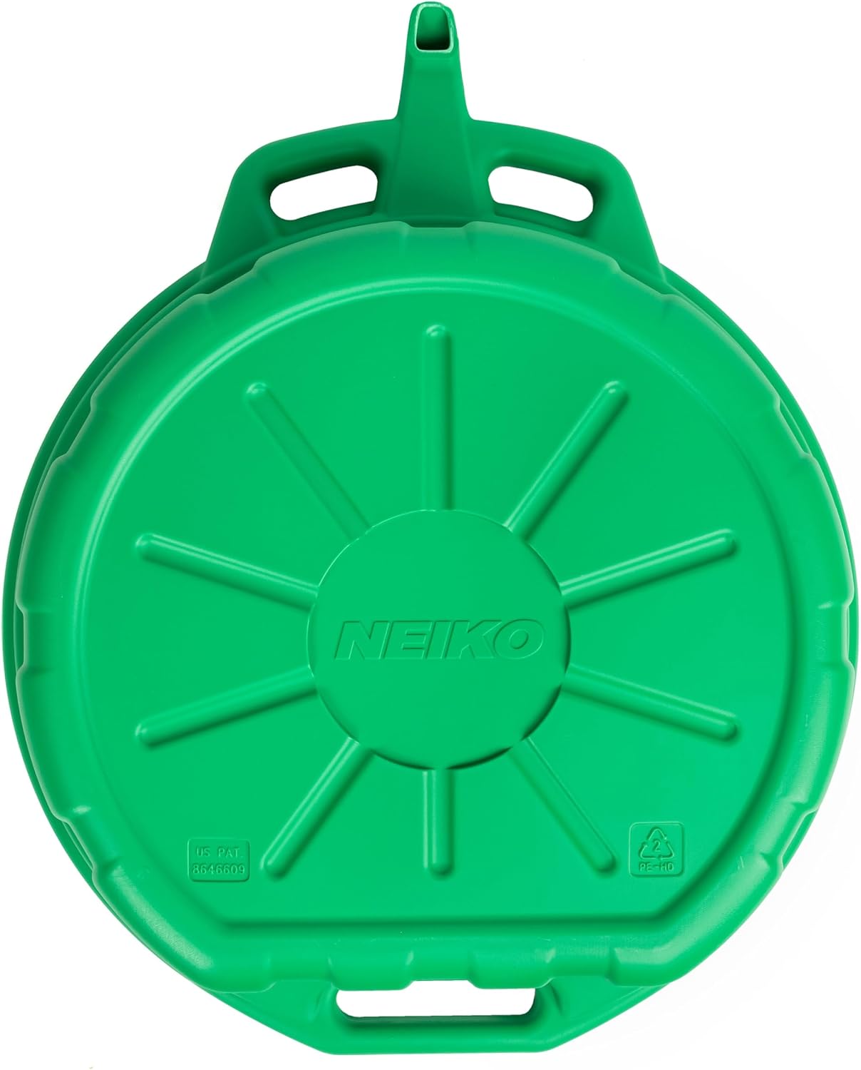 NEIKO 20761A 4 Gallon (16L) Anti-Splash Drain Container with Non-Spill Pour Spout, Heavy-Duty Plastic Drip Catcher for Vehicle Fluid Changes, Antifreeze Green