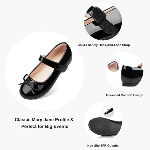 Stelle Girls Dress Shoes Mary Jane Flats for School Party Flower Girl