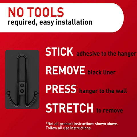 Command 10 lb X-Large Matte Black Triple Hooks, 3 Hooks and 12 Strips, Damage-Free Hanging with Adhesive Strips, No Tools Wall Hook for Hanging Decorations in Living Spaces