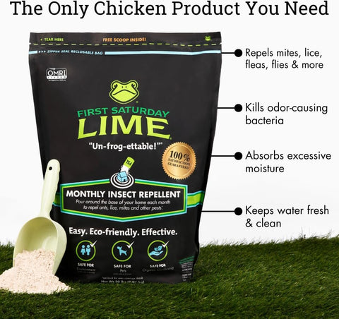 First Saturday Lime Insect Deterrent 20LB | Natural Repellent for Outdoors
