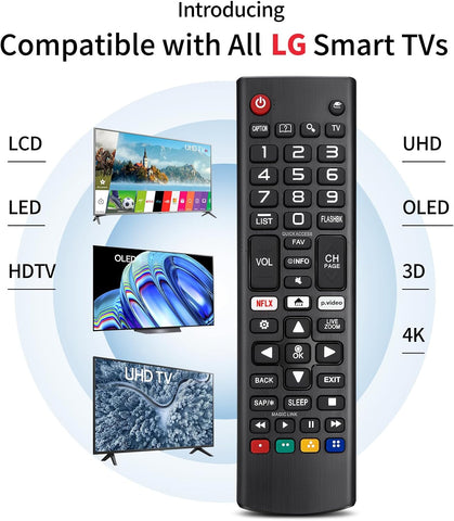 Universal for LG Smart TV Remote Control Replacement with Battery
