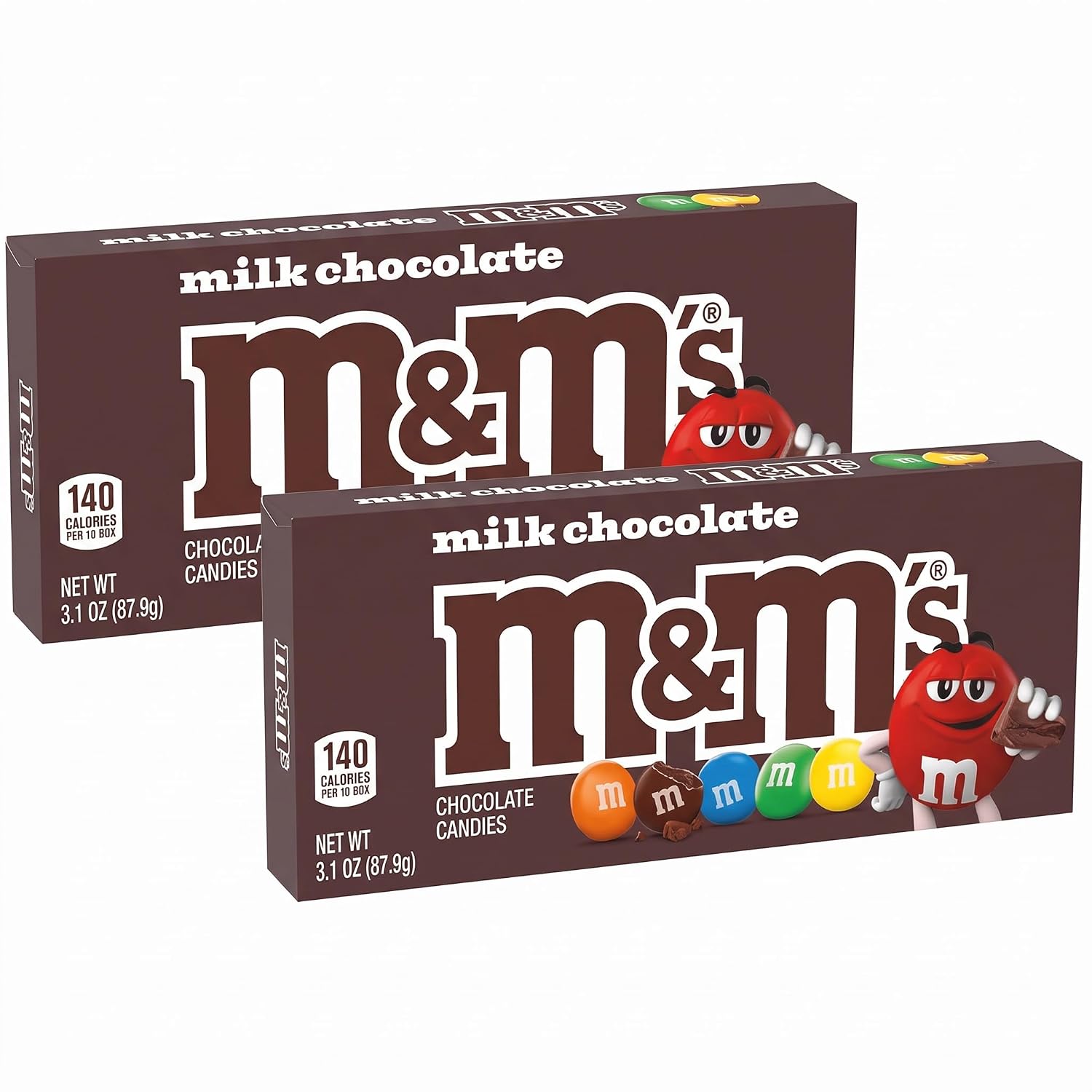M&M'S Milk Chocolate Candy Movie Theater Box,3.10 Ounce,(Pack of 24)