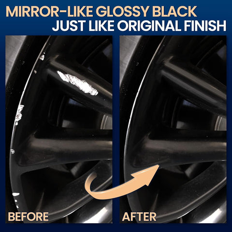 cocomfix Gloss Black Rim Touch Up Paint, Wheel Scratch Repair Pen, 1 fl oz