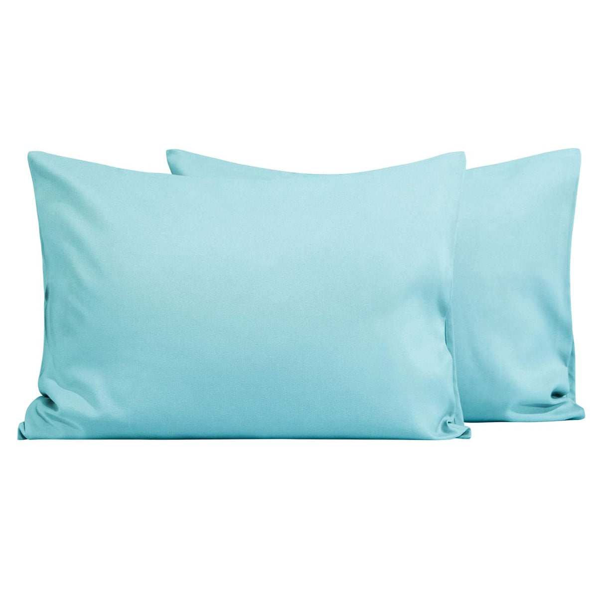 FLXXIE 2 Pack Microfiber Toddler Pillowcases, Envelope-Style, Light Blue