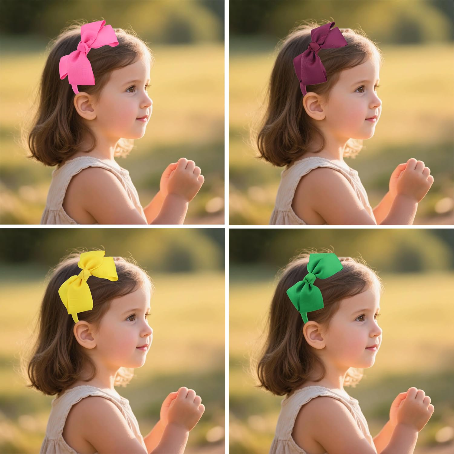 Cute Burgundy Bow Headband for Girls Toddlers.