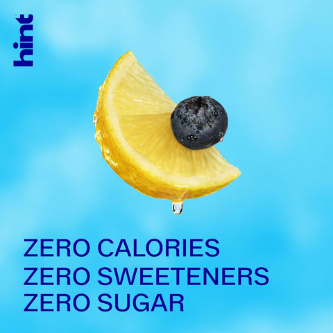 Hint Flavored Water Zero Sugar 0 Calories - Blueberry Lemon (12 pack)