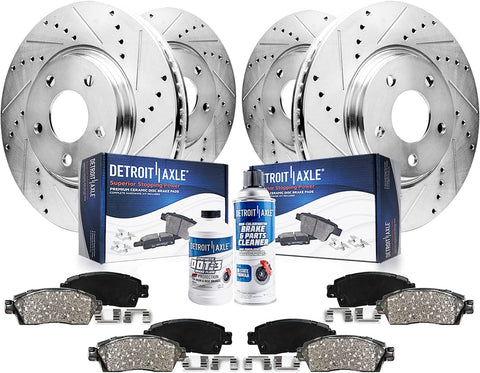 Detroit Axle - Brake Kit for 2015-2023 Mercedes-Benz C300, 2016-2018 C350e