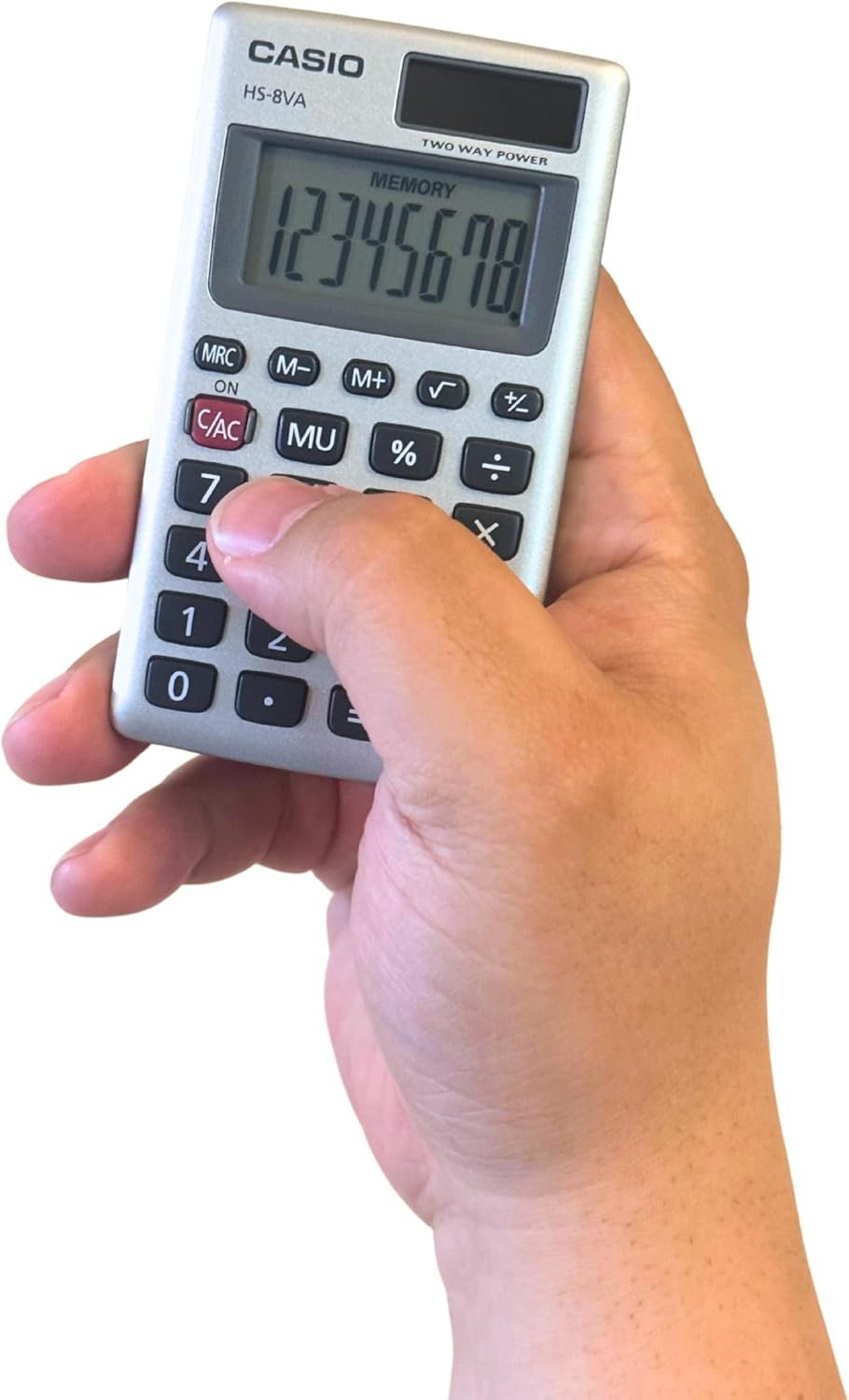 Casio HS-8VA Mini 6-Function Calculator