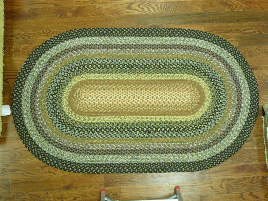 SAFAVIEH Braided Oval Rug 4x6, Braided Multi BRD308A