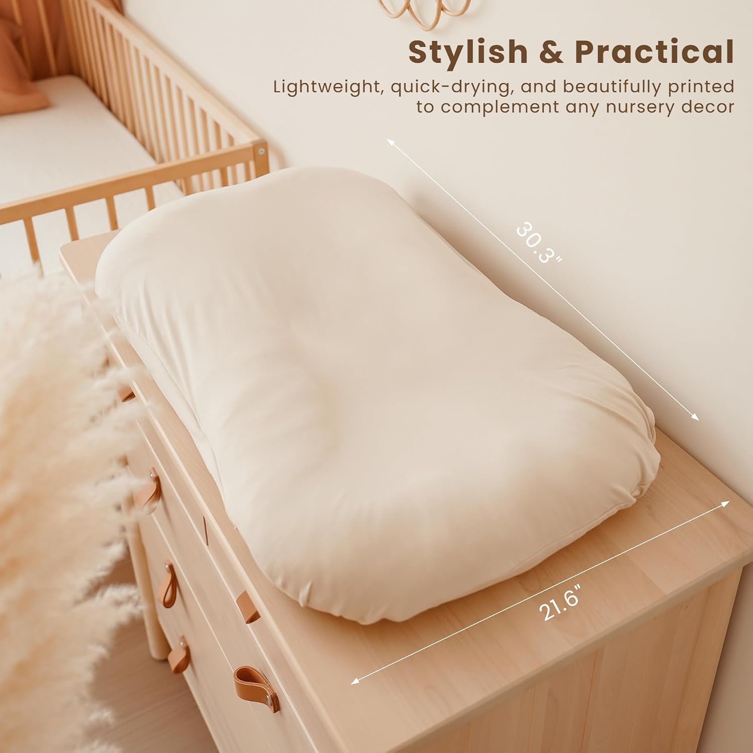 Konssy 2 Pack Baby Lounger Cover, Stretchy Infant Slipcover, Covers Only