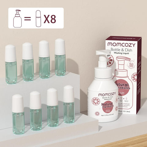 Momcozy Bottle Brush Cleaning Fluid, Natural Rich Foam Cleaner, 11.9 Ounces