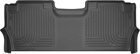 Husky Liners Weatherbeater Floor Mats | Fits 2021-2026 Ford F-150 (22-26 Lightning),2017-2026 Ford F-250/F-350 SuperCrew (Crew Cab) w/Underseat Storage | 2nd Row, 1-pc Black - 14401