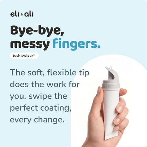 Eli & Ali Tush Swiper - Diaper Cream Applicator Fits Most Creams, Blue 1pk